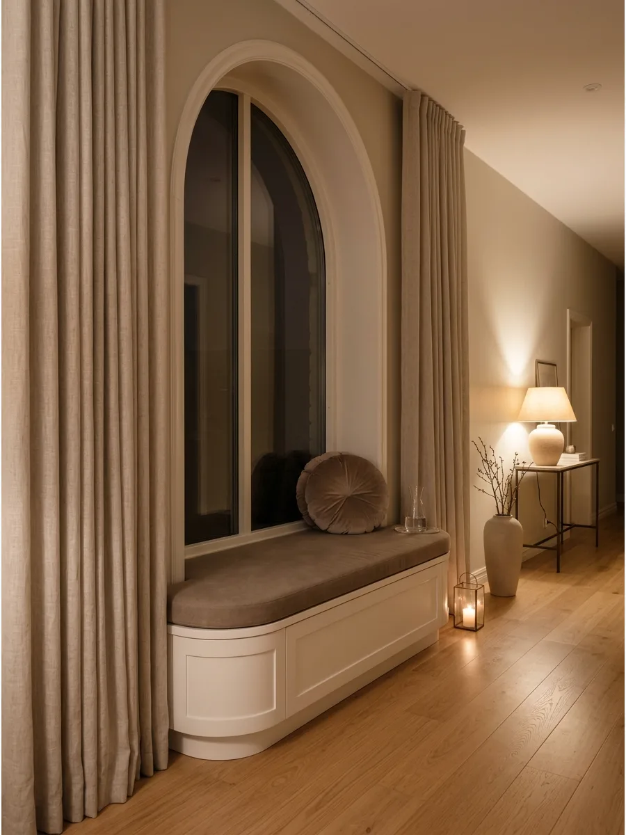 4. Arched Window Reading Nook