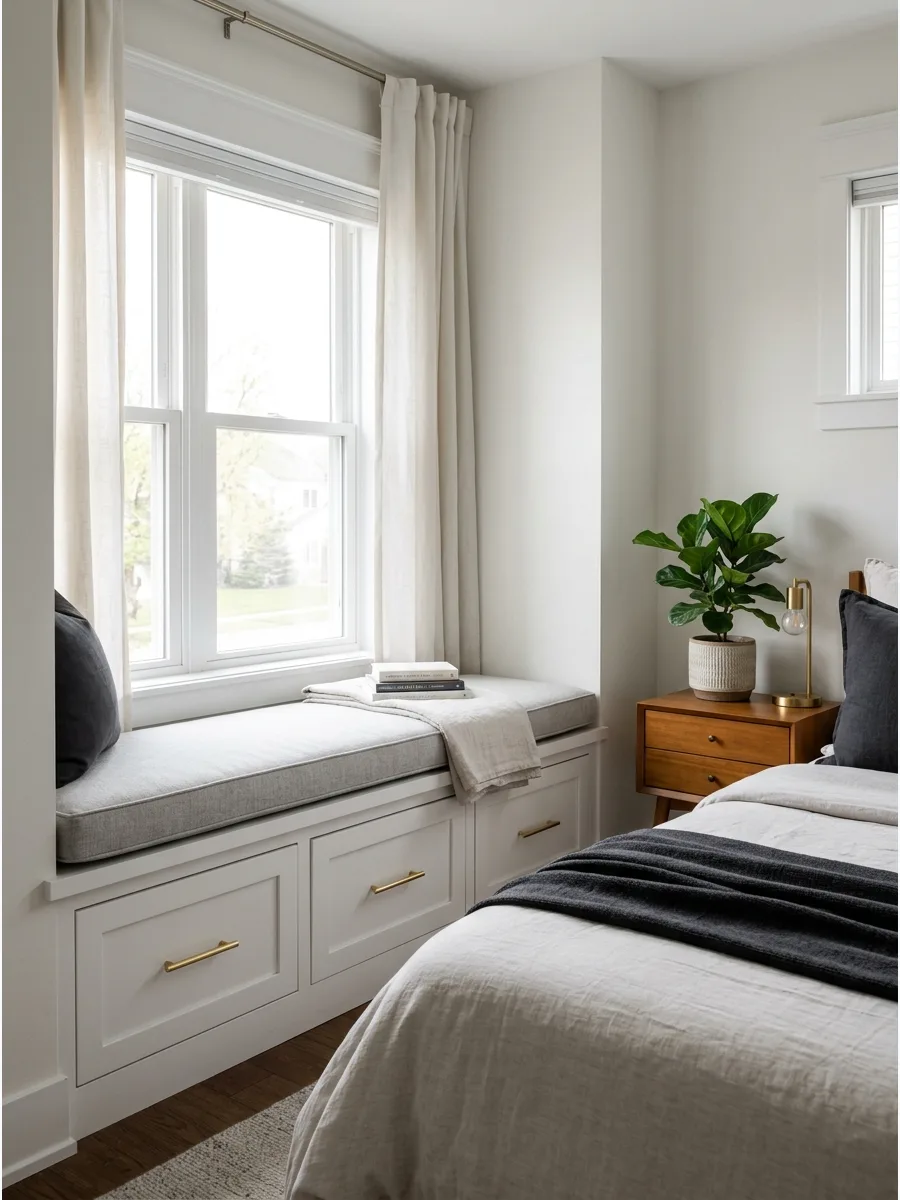 7. Window Bench With Drawers