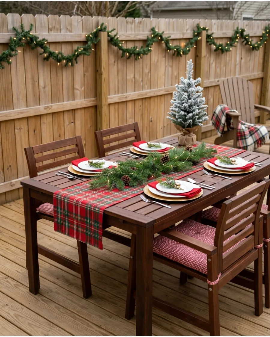 44. Outdoor Christmas Dining Table