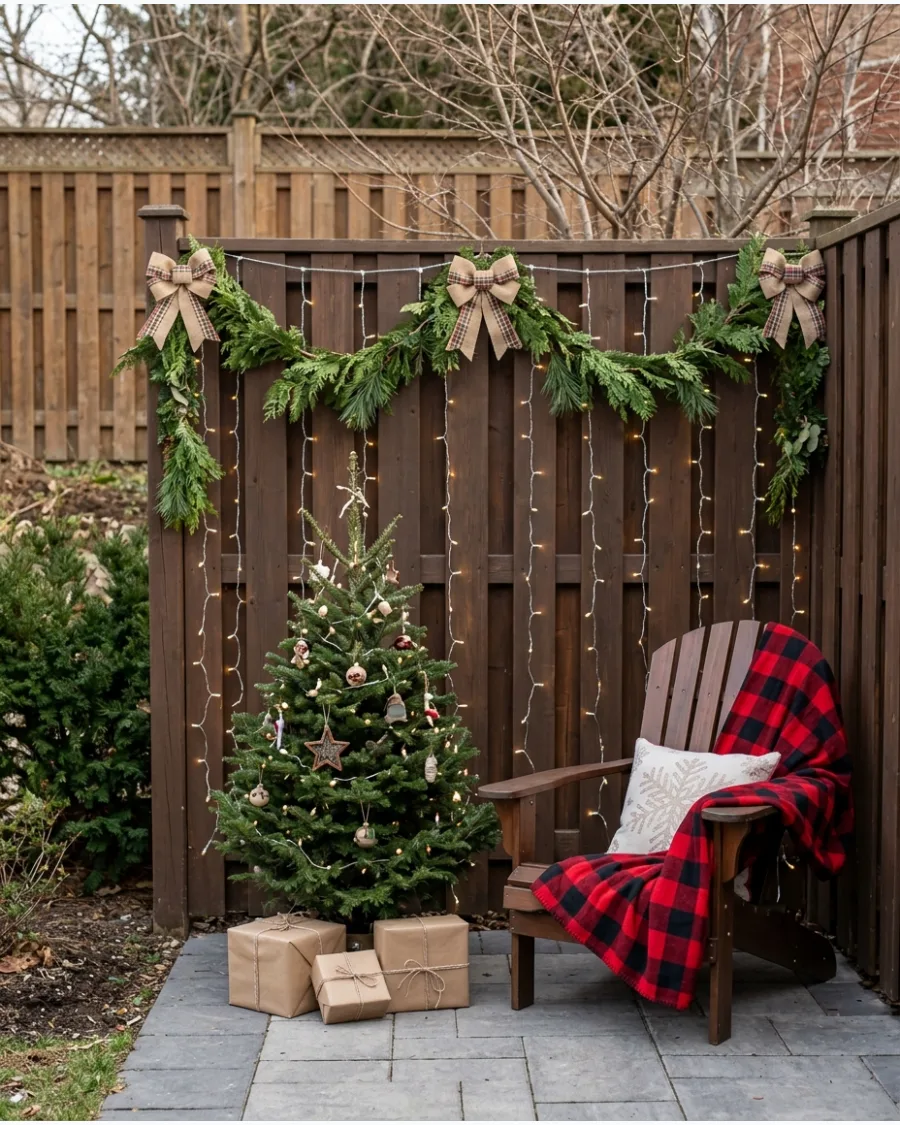 50. Backyard Christmas Photo Corner
