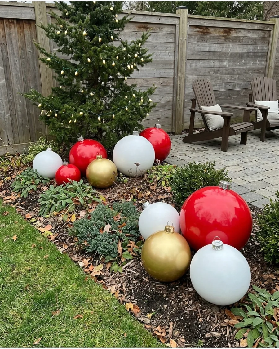 54. Oversized Ornament Garden