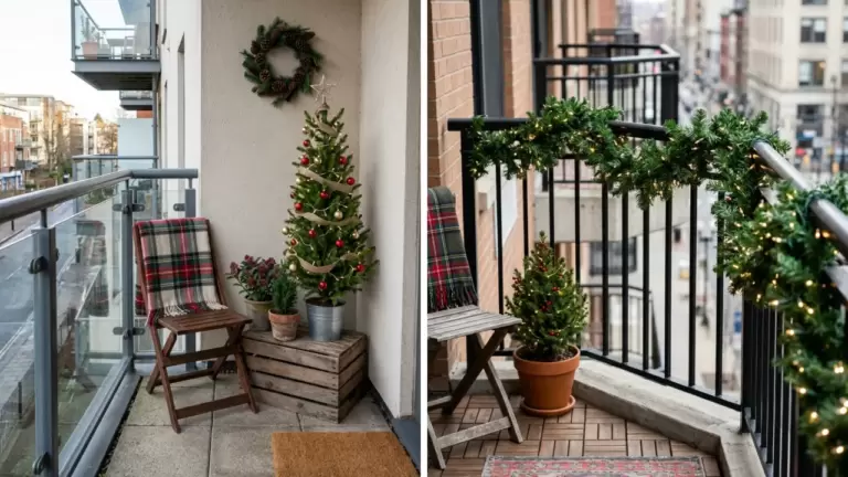60 Balcony Christmas Decor Ideas
