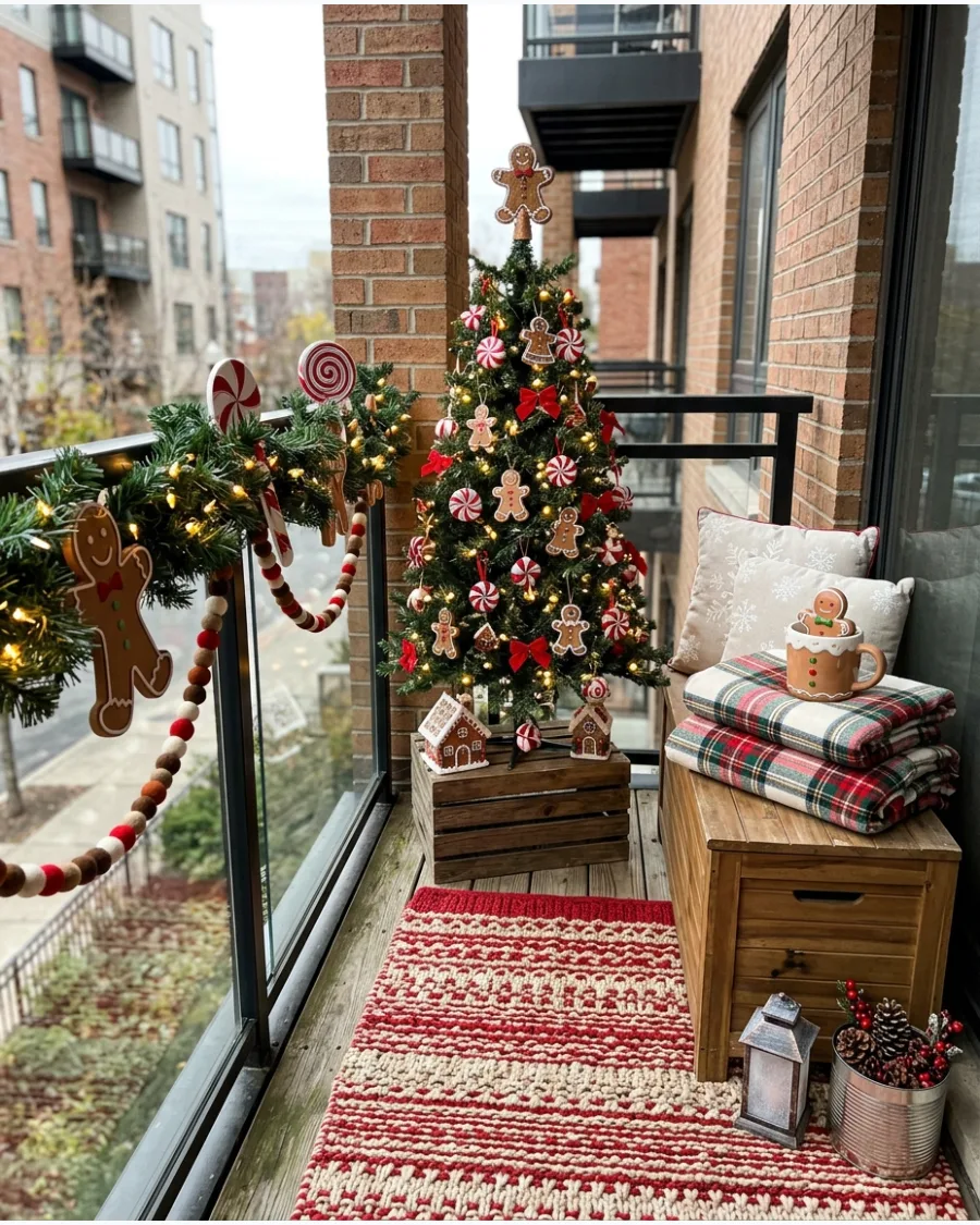 51. Gingerbread Christmas Balcony