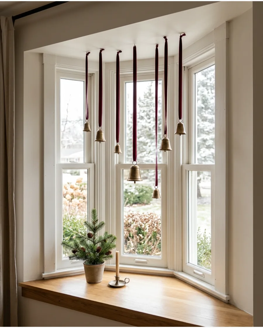 31. Hanging Brass Bell Decorations