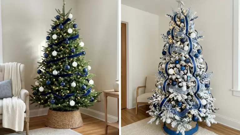 50 Blue and White Christmas Decor Ideas