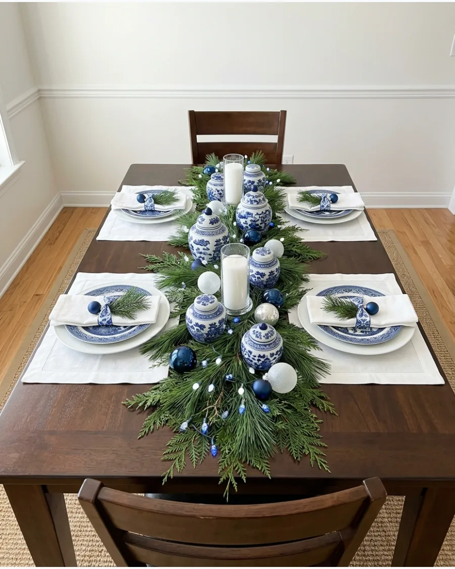 27. Ginger Jar Christmas Tablescape