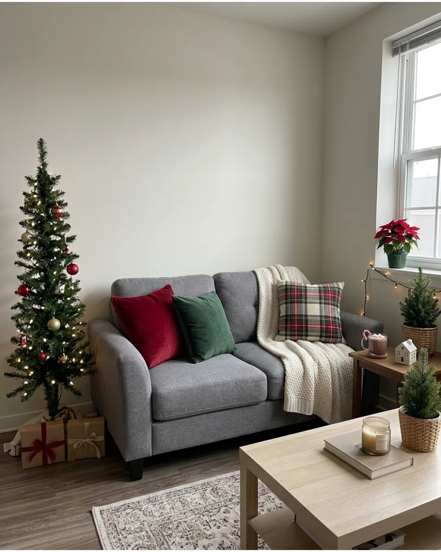 13. Christmas Throw Pillow and Blanket Update
