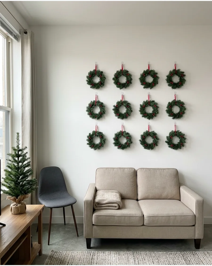 22. Mini Wreath Gallery Wall