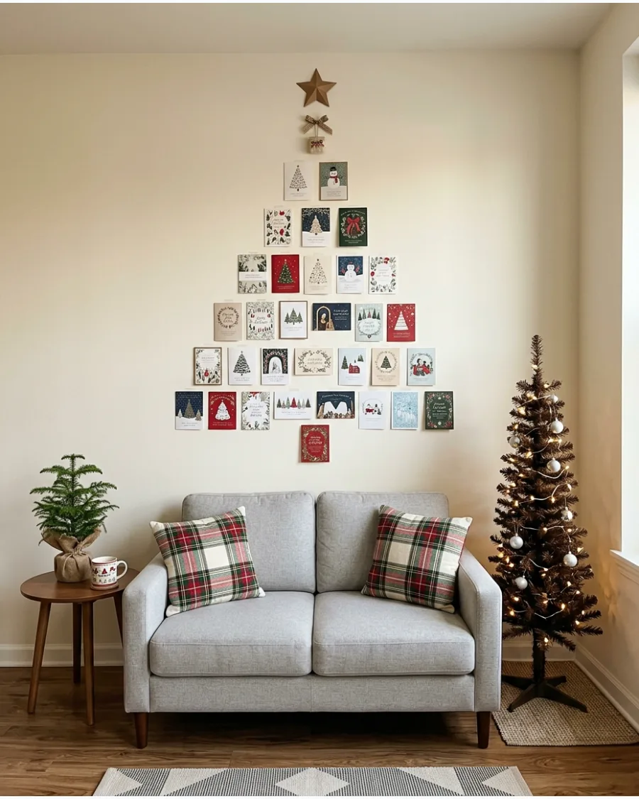 23. Christmas Card Wall Tree
