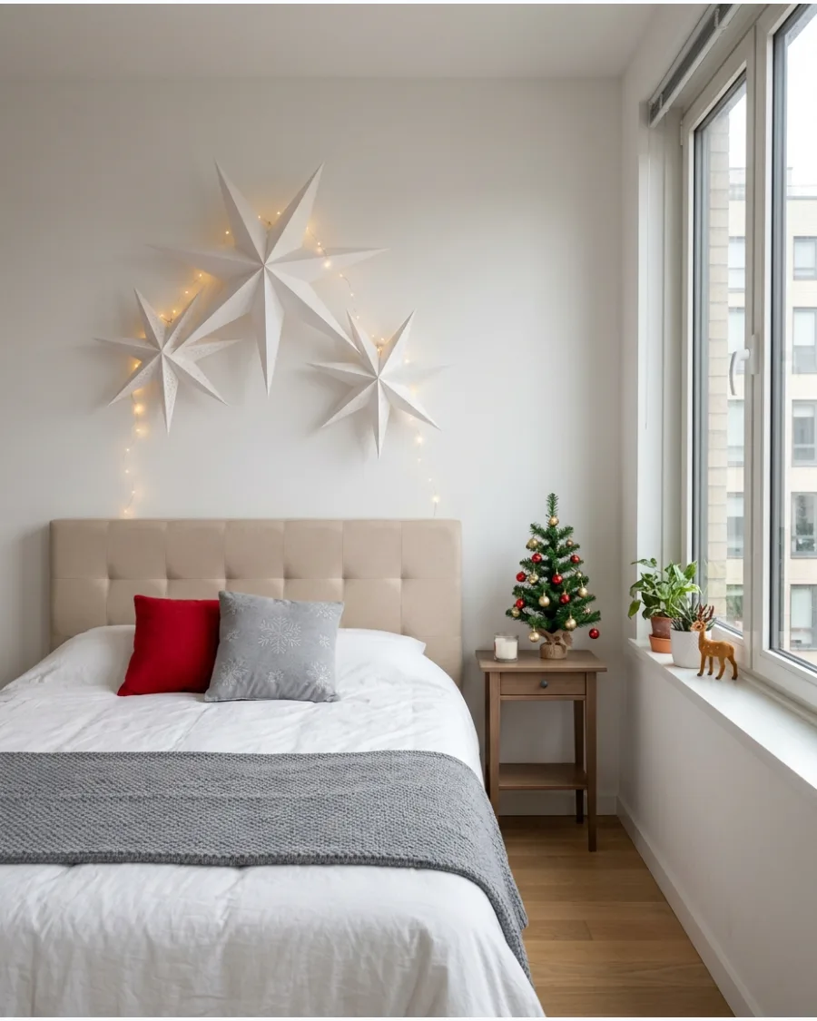 25. Oversized Paper Stars on the Wall
