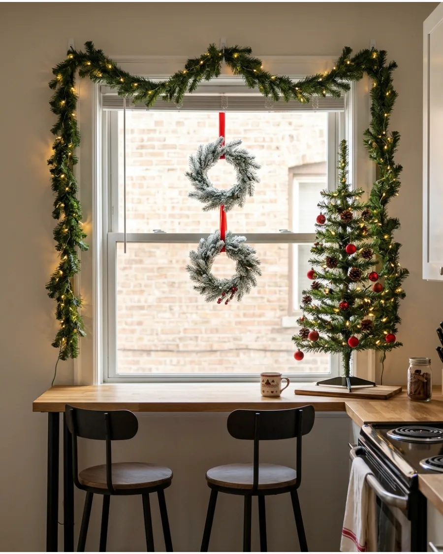 35. Garland Around a Kitchen Window