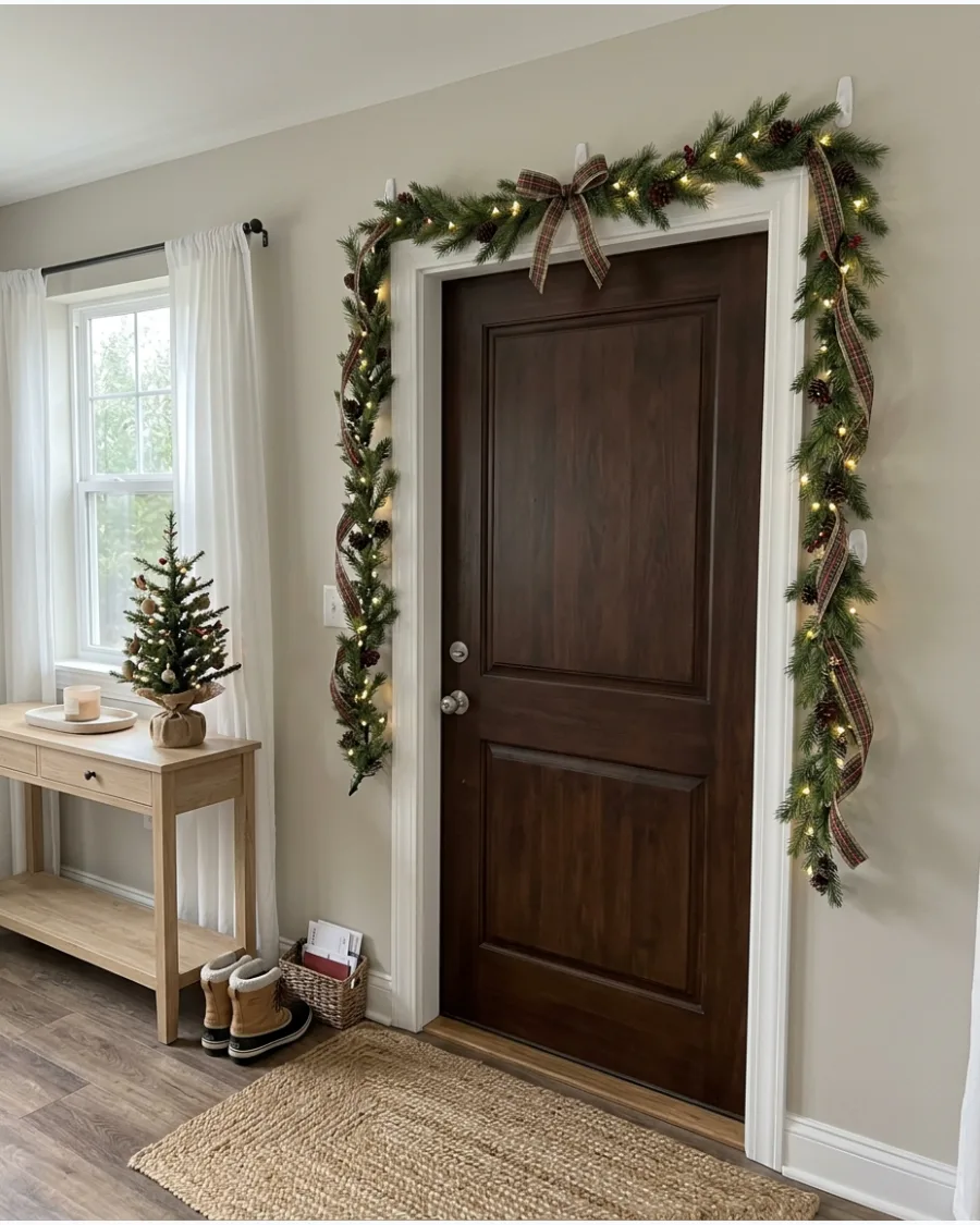 47. Garland Around the Apartment Entry Door