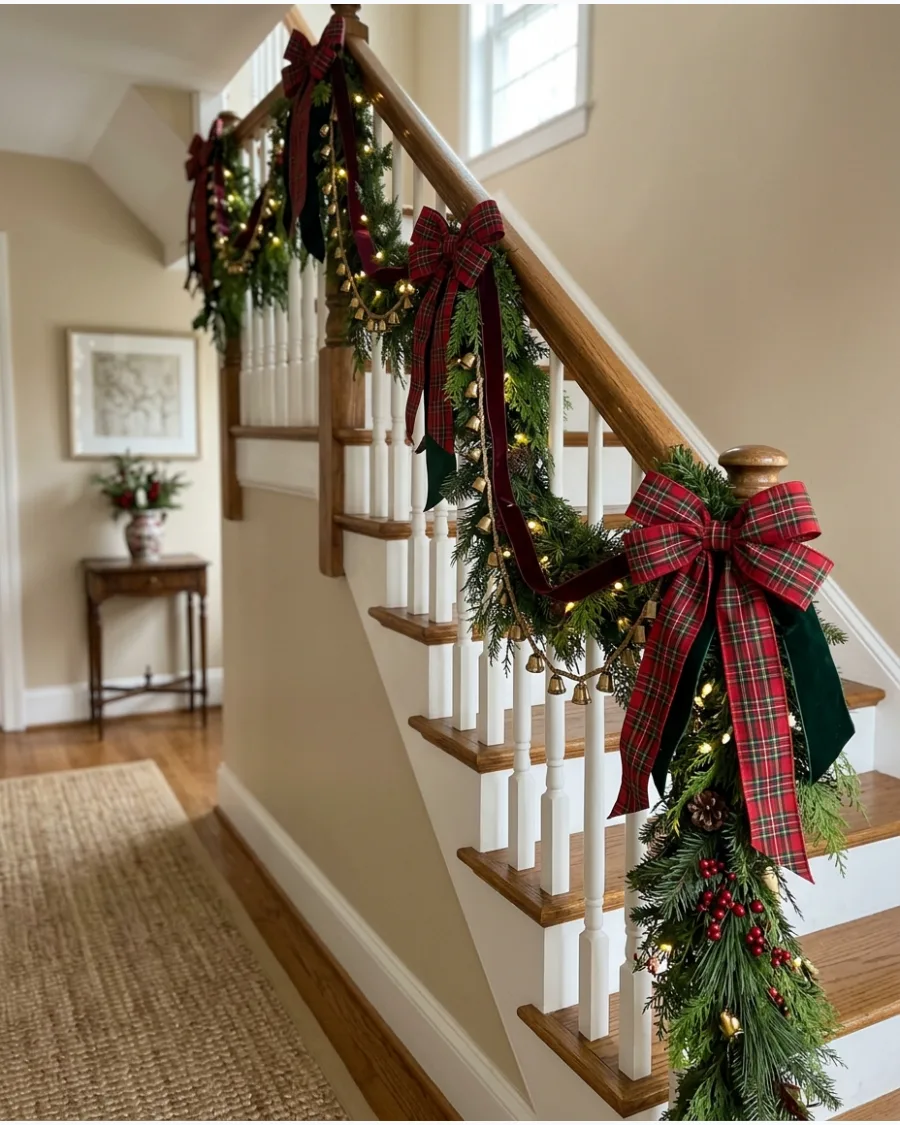 15. Ralph Lauren-Inspired Christmas Bannister