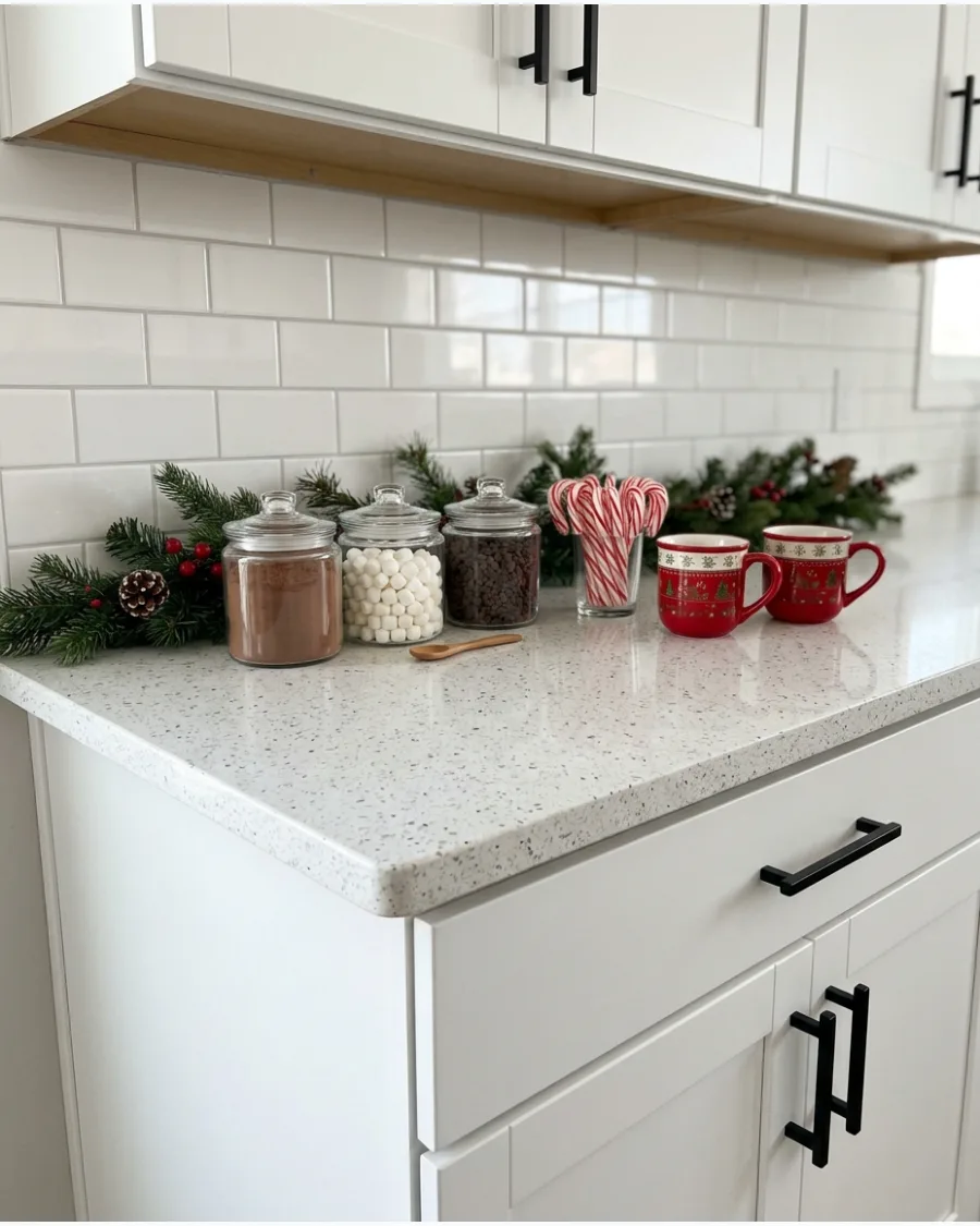 10. Hot Cocoa Bar With Christmas Mugs