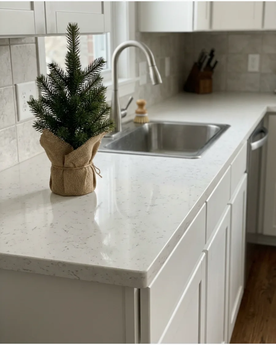 18. Mini Pine Tree Beside the Kitchen Sink