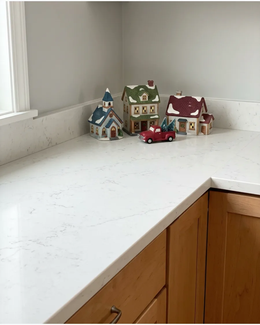 31. Vintage Christmas Village Countertop