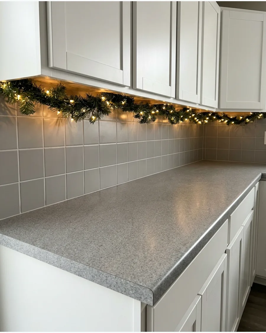 52. Under-Cabinet Christmas Garland Glow