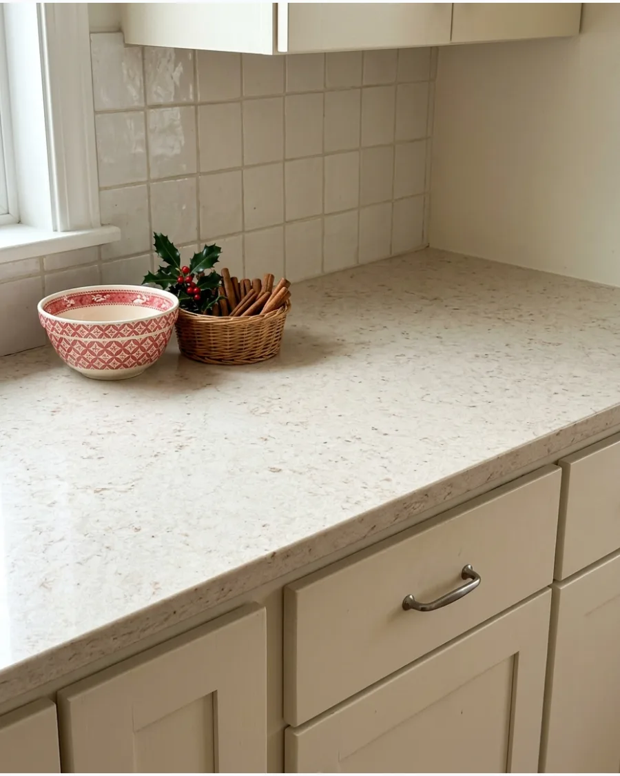 56. Grandma-Core Christmas Kitchen Counter