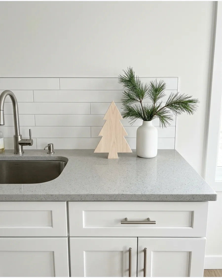 57. Scandinavian Christmas Countertop
