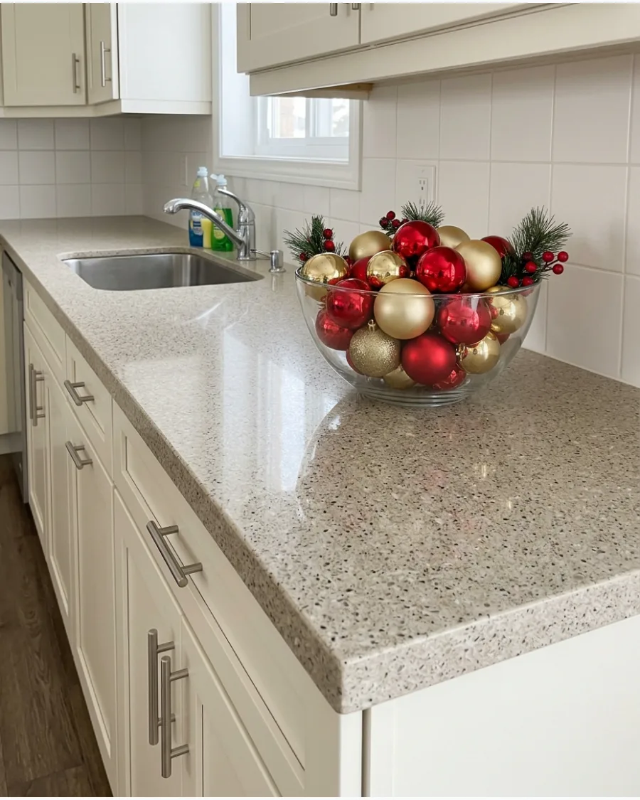 6. Bowl of Christmas Ornaments