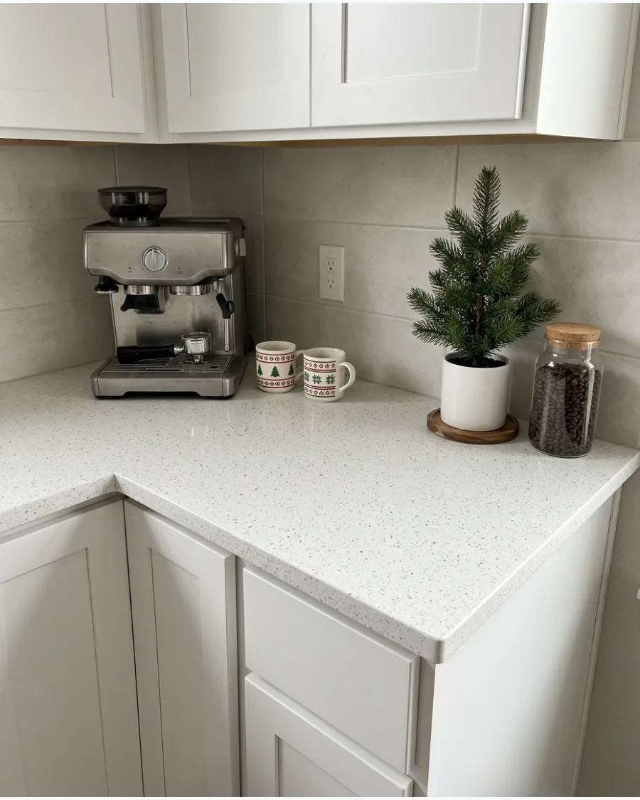 9. Christmas Coffee Bar Countertop