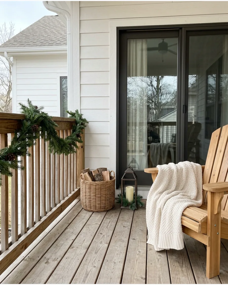 48. Neutral Scandinavian Christmas Deck