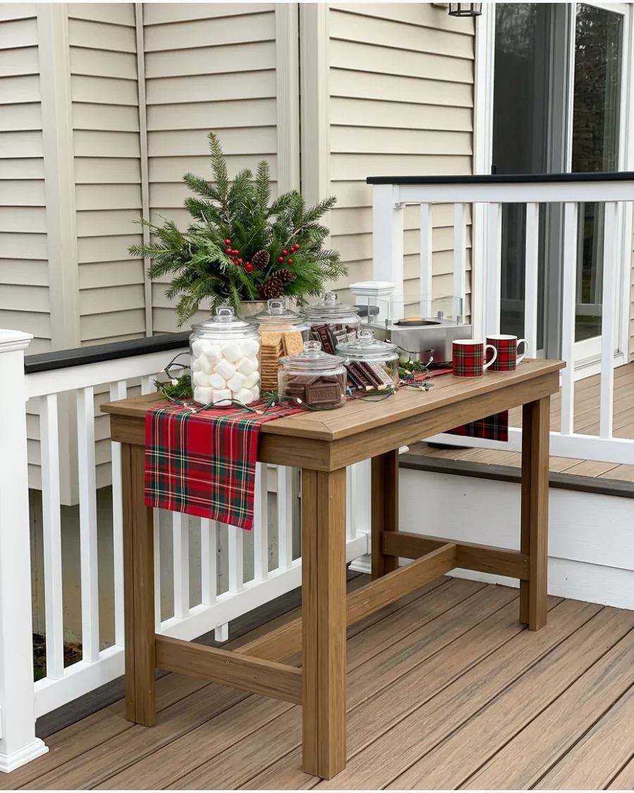55. Christmas S'mores Station