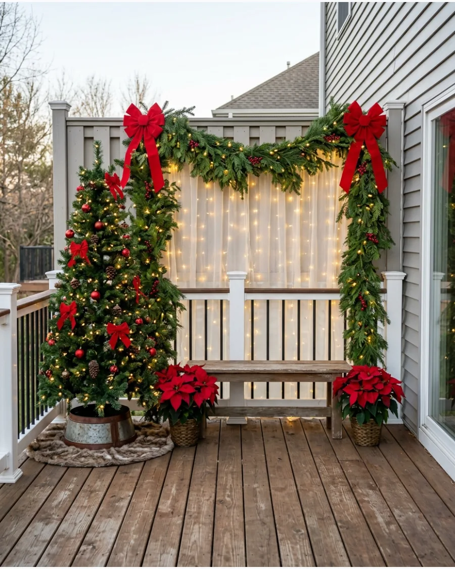 57. Christmas Deck Photo Backdrop