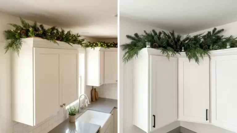 60 Christmas Decorating Ideas Above Kitchen Cabinets