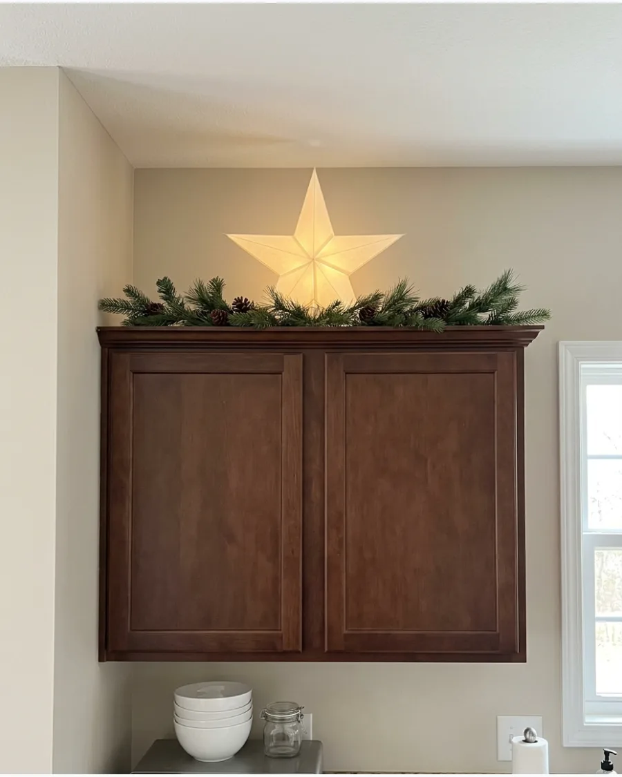 31. Lighted Christmas Star Focal Point