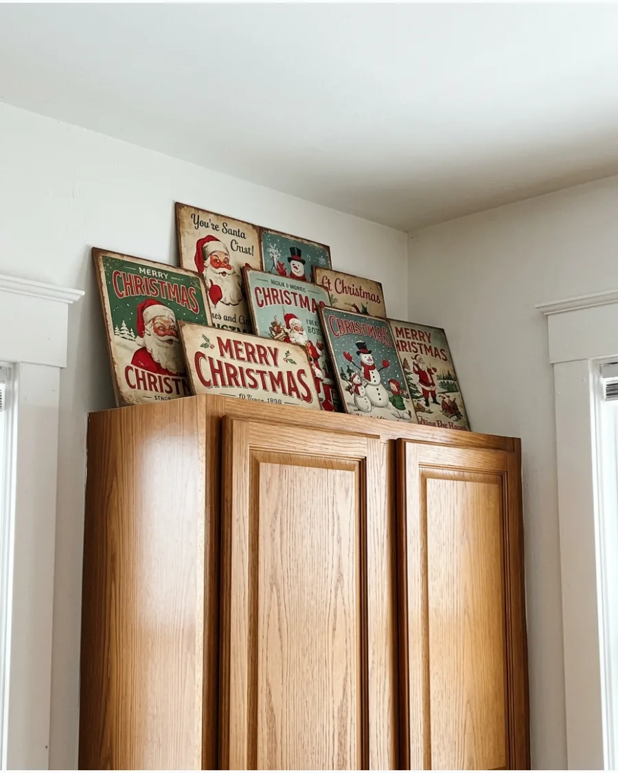 42. Vintage Christmas Sign Collection