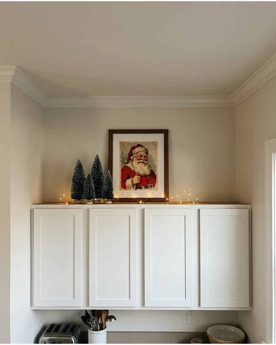 45. Framed Vintage Santa Artwork