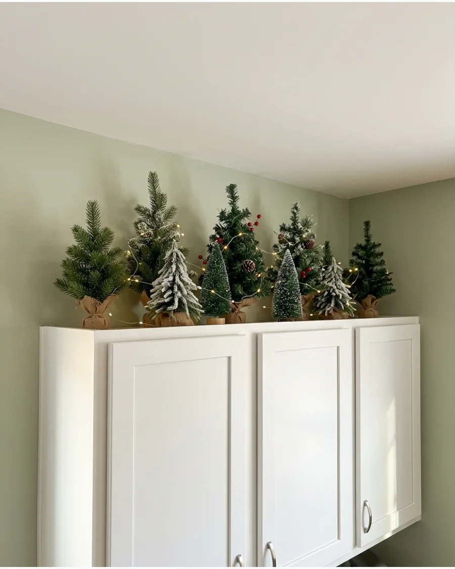 9. Mini Christmas Tree Forest