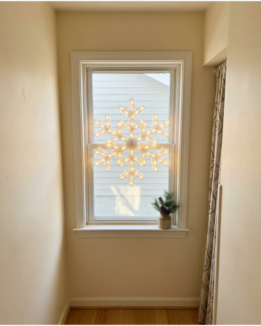 27. Large Light-Up Snowflake Centerpiece