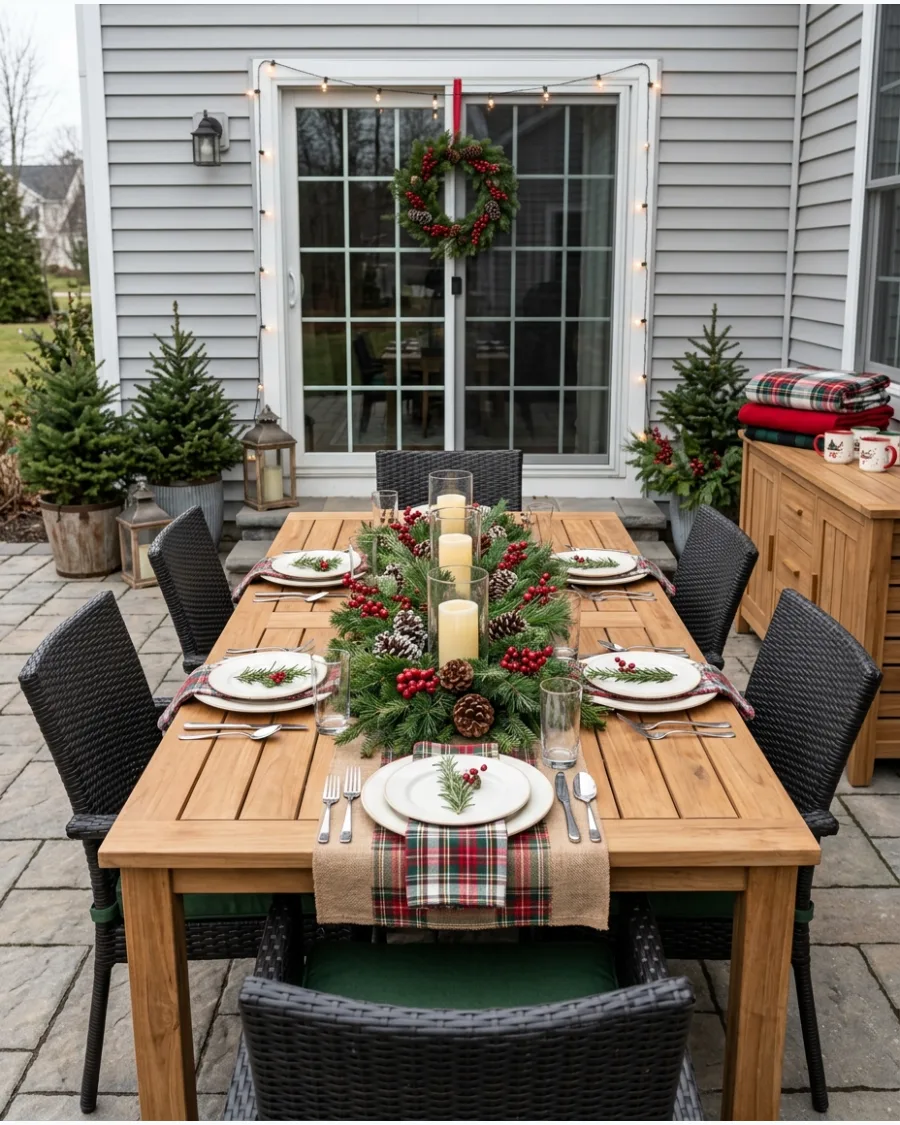 47. Outdoor Christmas Dining Table