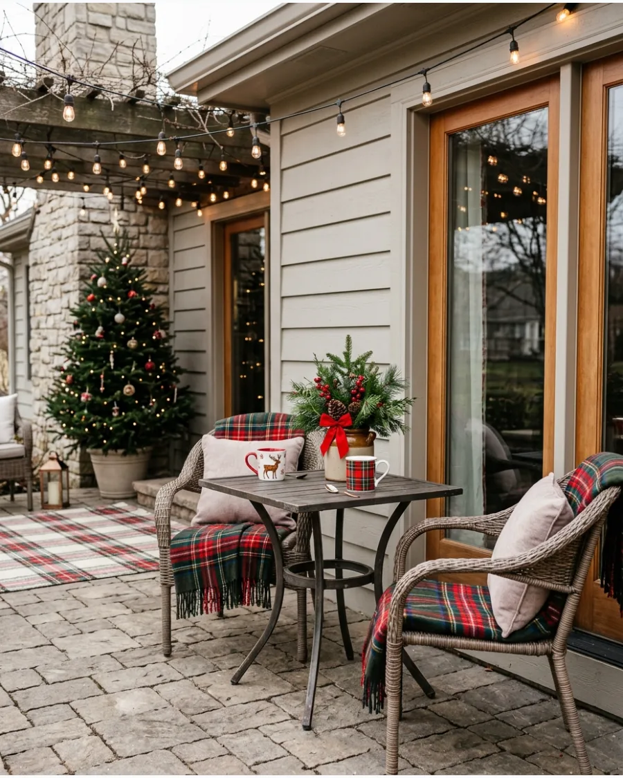 51. Christmas Coffee Patio Corner