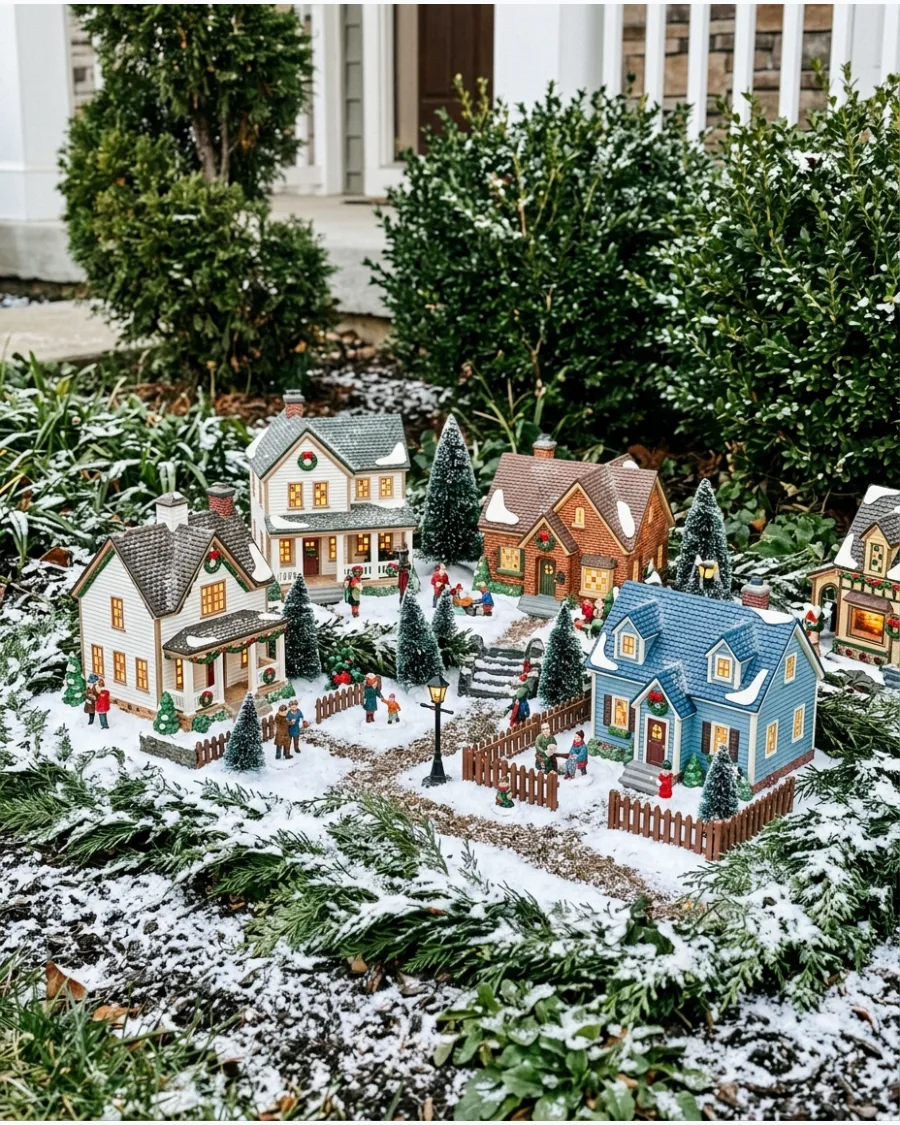 13. Residential Neighborhood Christmas Village