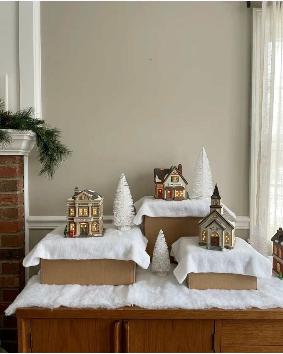 2. Hidden Box Riser Christmas Village