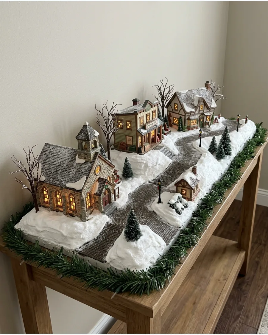 22. Realistic Snowbank Village Setup