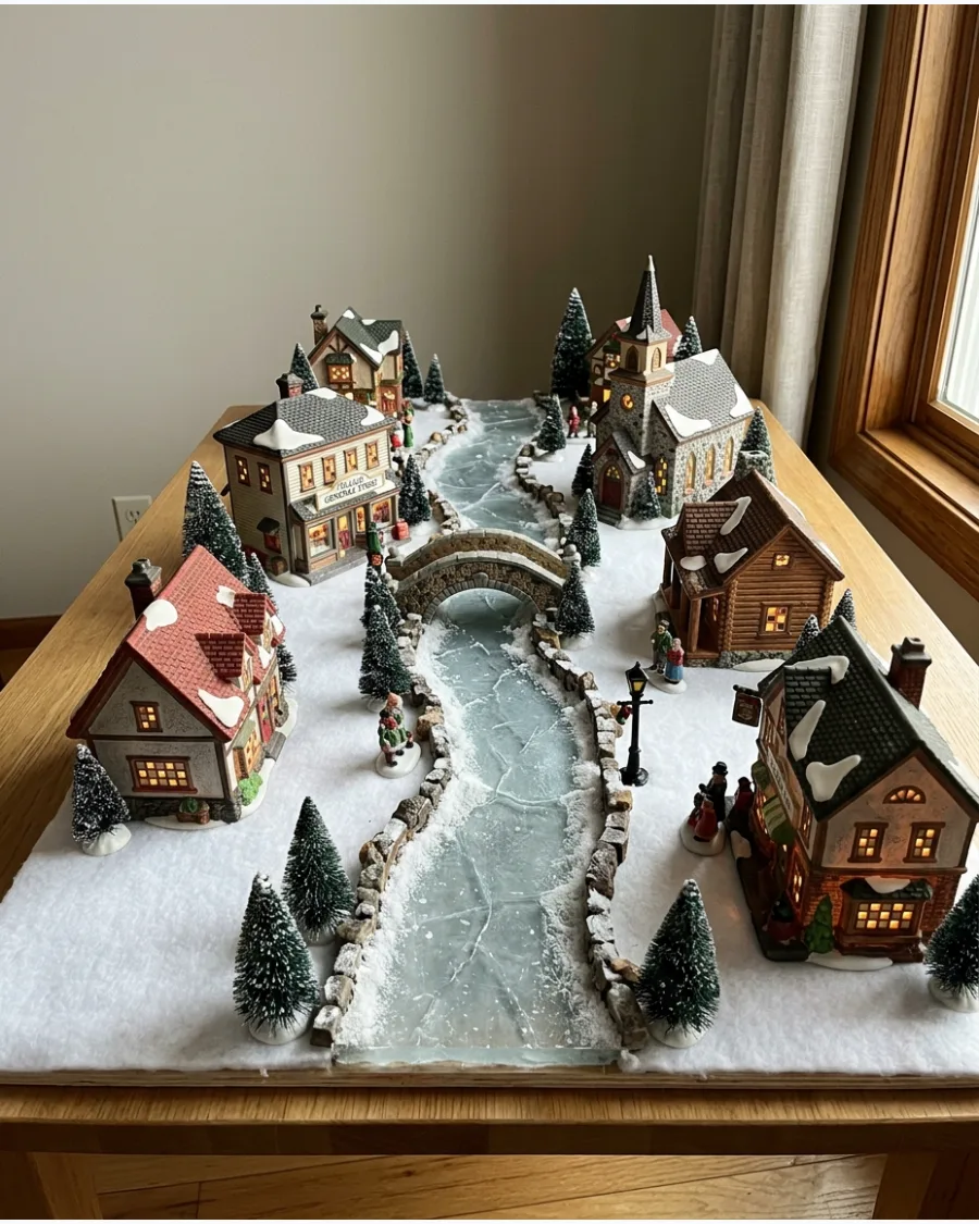 28. Frozen River Through the Village