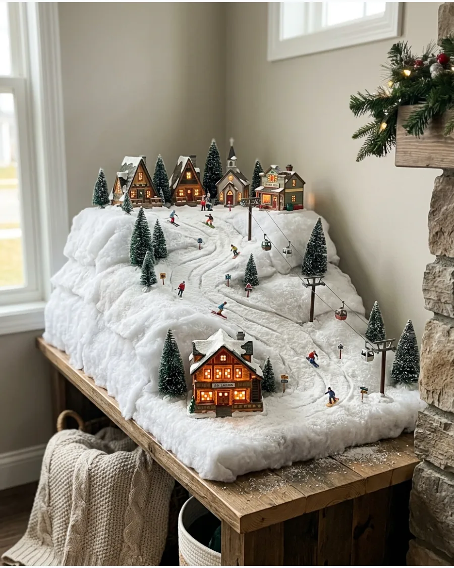 33. Ski Slope Christmas Village