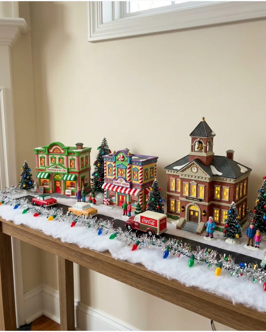 64. Colorful 1980s and 1990s Christmas Village