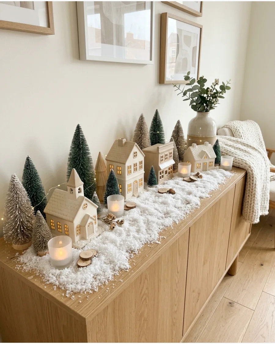 66. Neutral Christmas Village