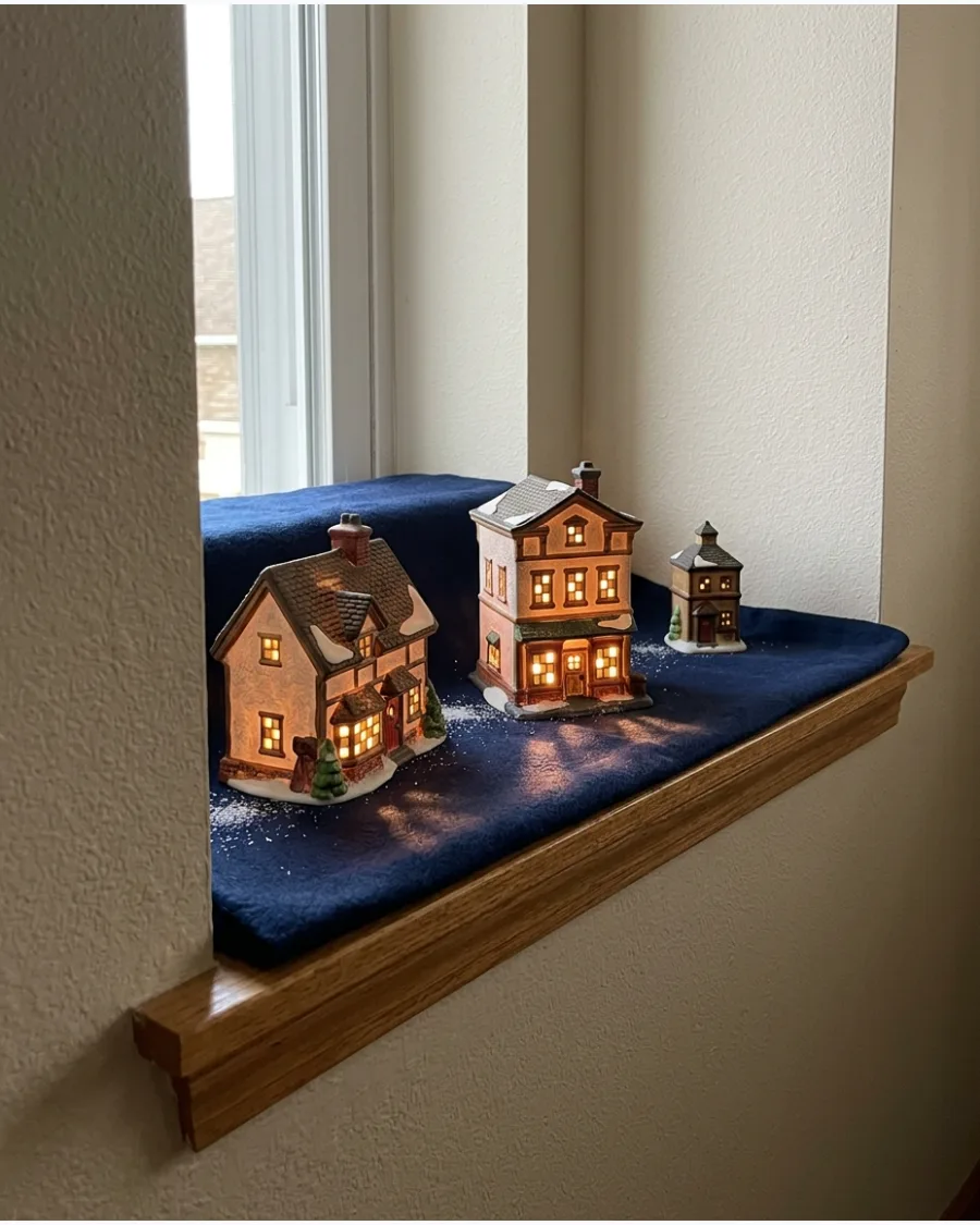 93. Warm Window Glow Christmas Village