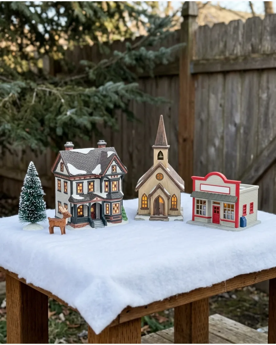99. Collected Heirloom Christmas Village