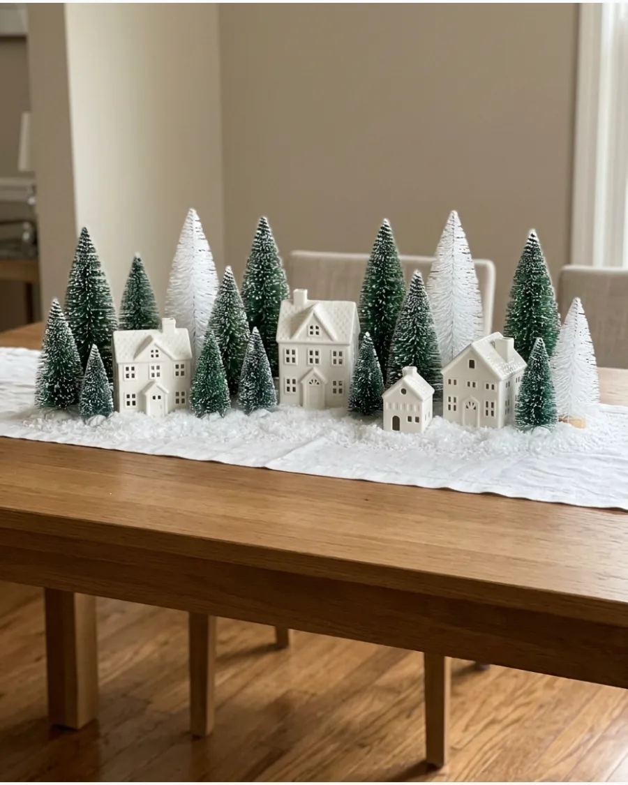 10. Forested Village Centerpiece