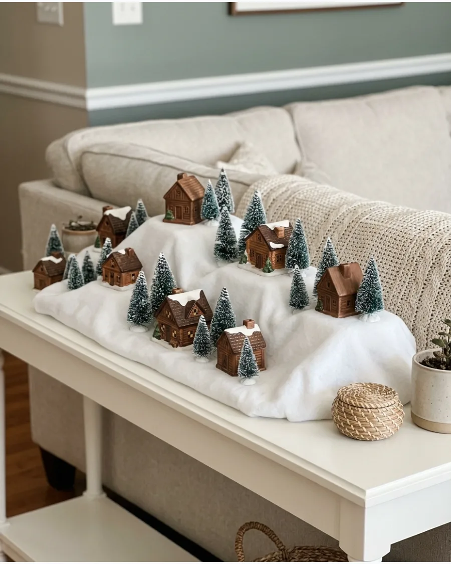 12. Mountain Hill Christmas Village Table