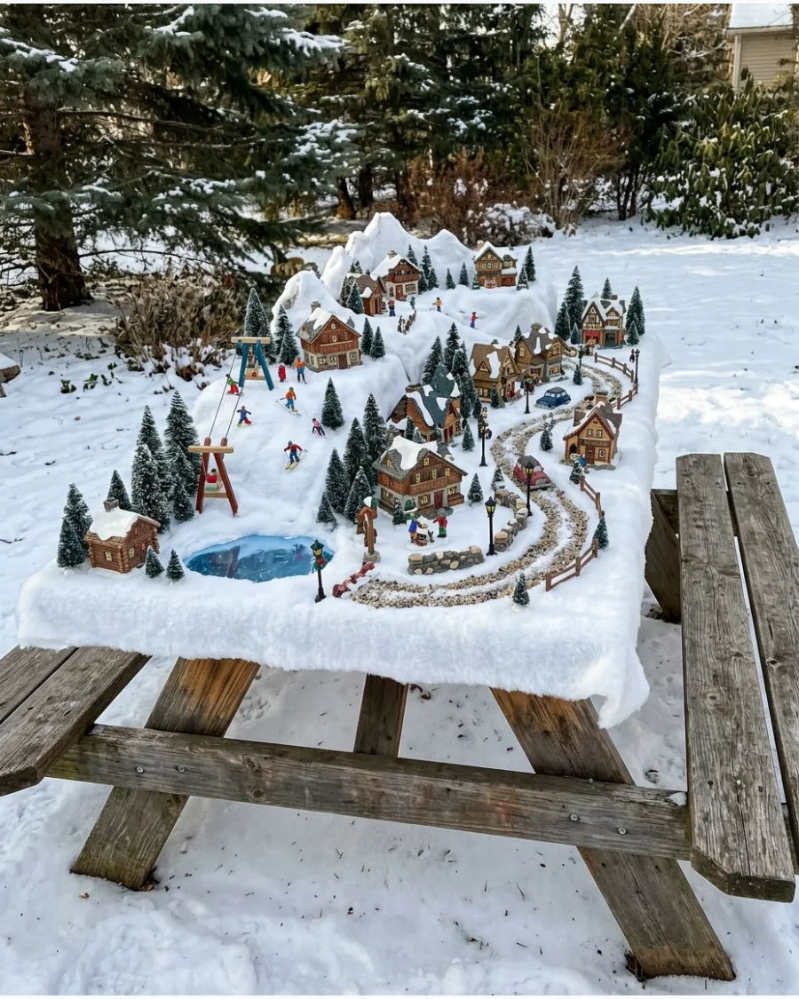23. Alpine Ski Village Table