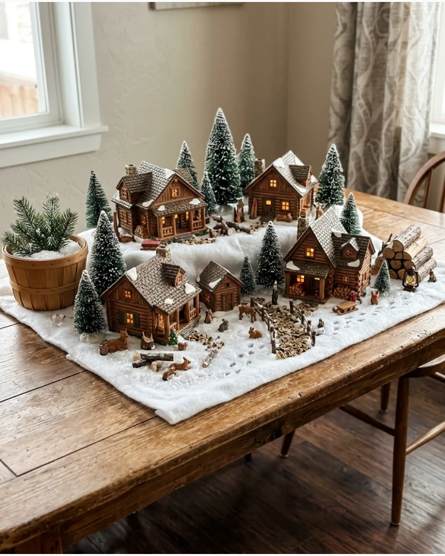 24. Cozy Mountain Cabin Village