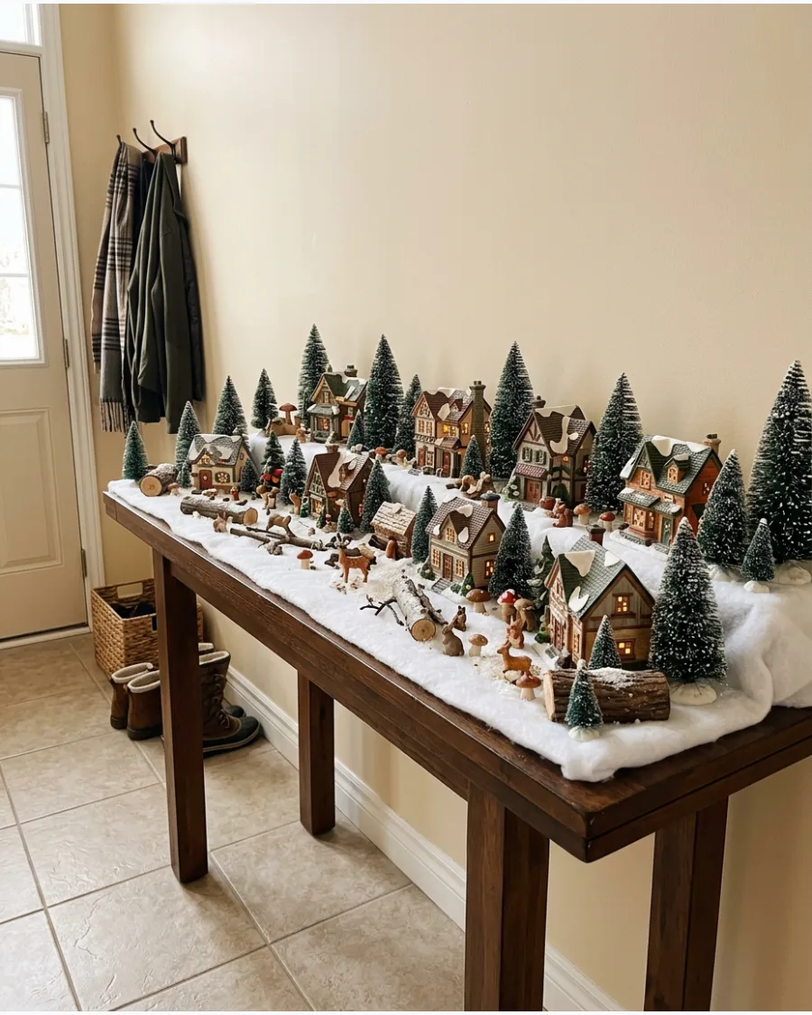 30. Woodland Christmas Village
